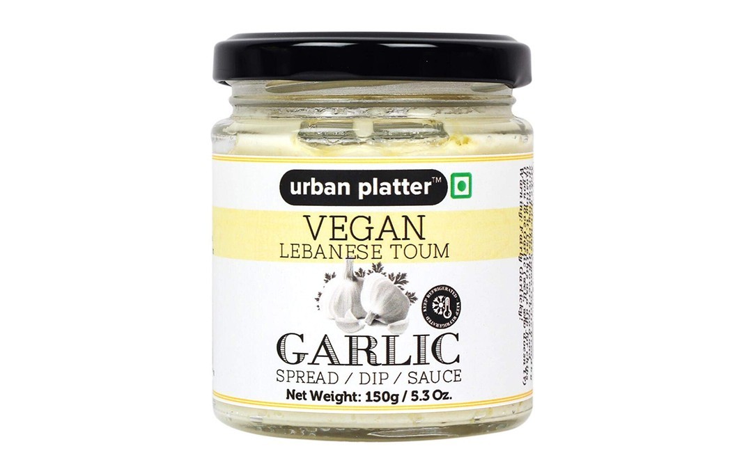 Urban Platter Vegan Lebanese Toum Garlic   Glass Jar  150 grams